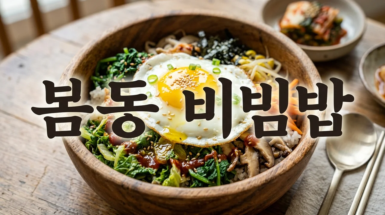 입맛 돋우는 제철 봄동 비빔밥 레시피와 황금 양념장 비법