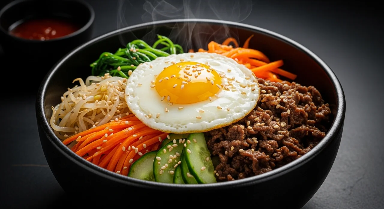 눈과 입이 즐거운 봄동 비빔밥 조리 및 플레이팅