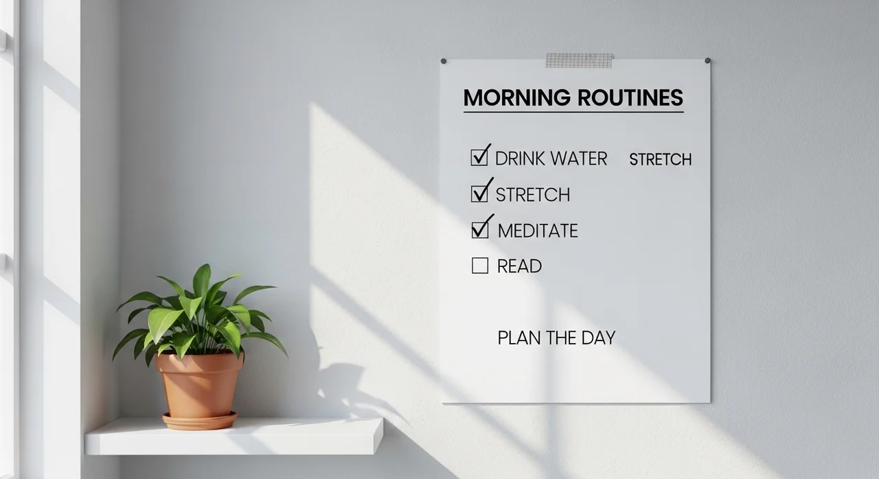 나만의 건강한 아침 습관 루틴 만들기