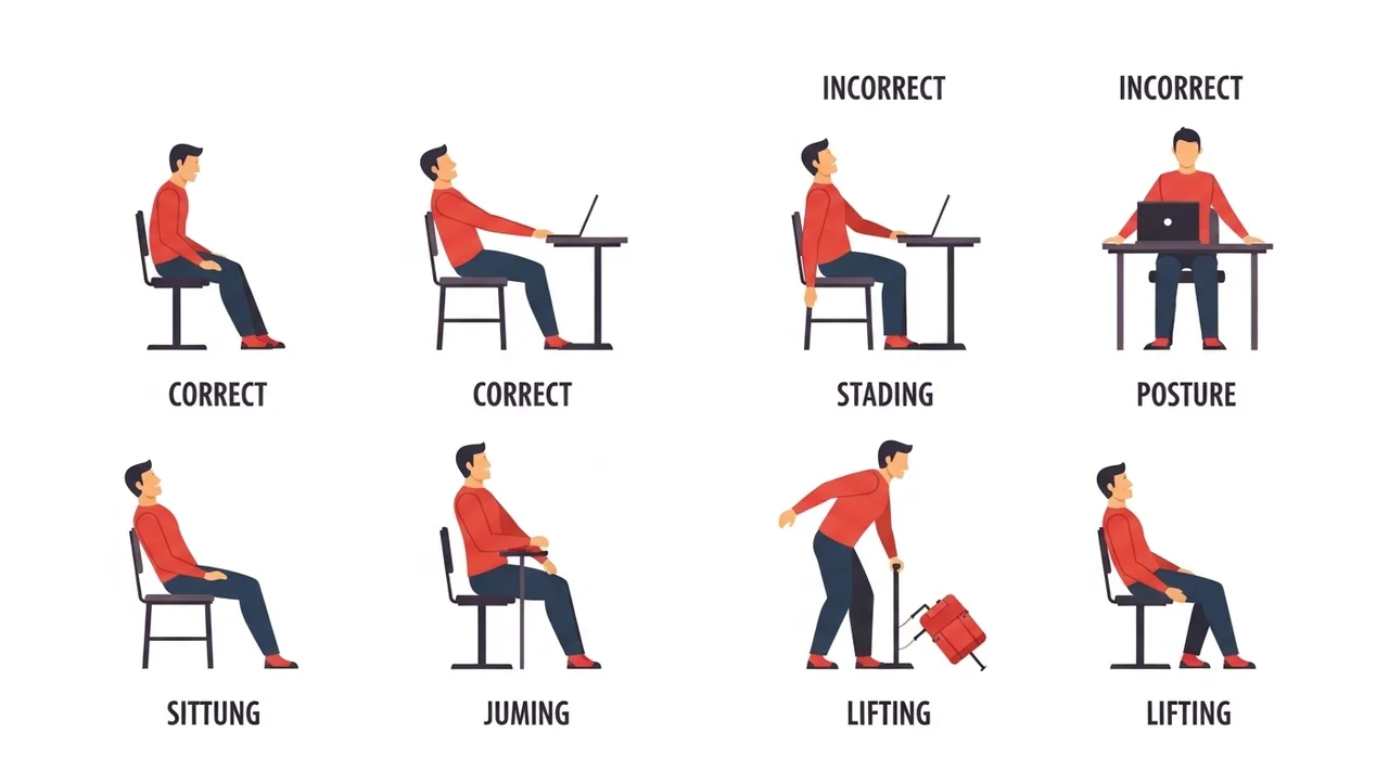 일상 속 허리 통증 예방: 올바른 자세와 생활 습관