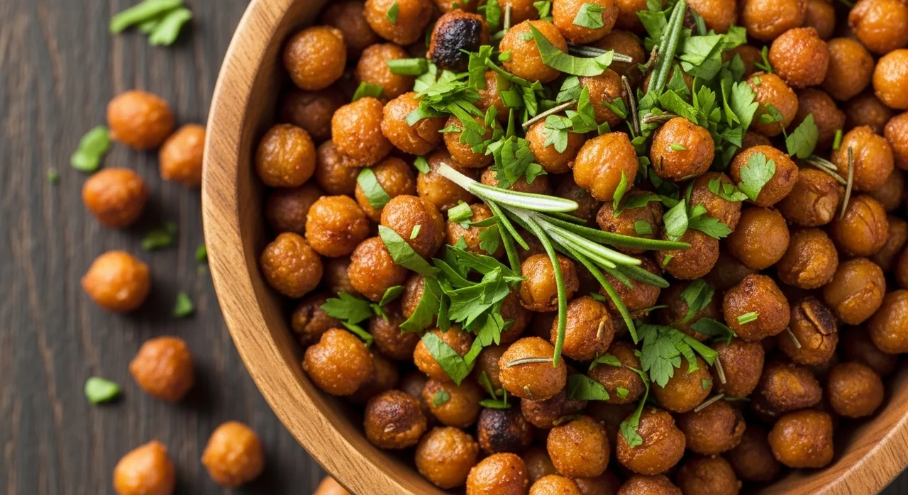 집에서 만드는 바삭한 별미, 병아리콩 볶기