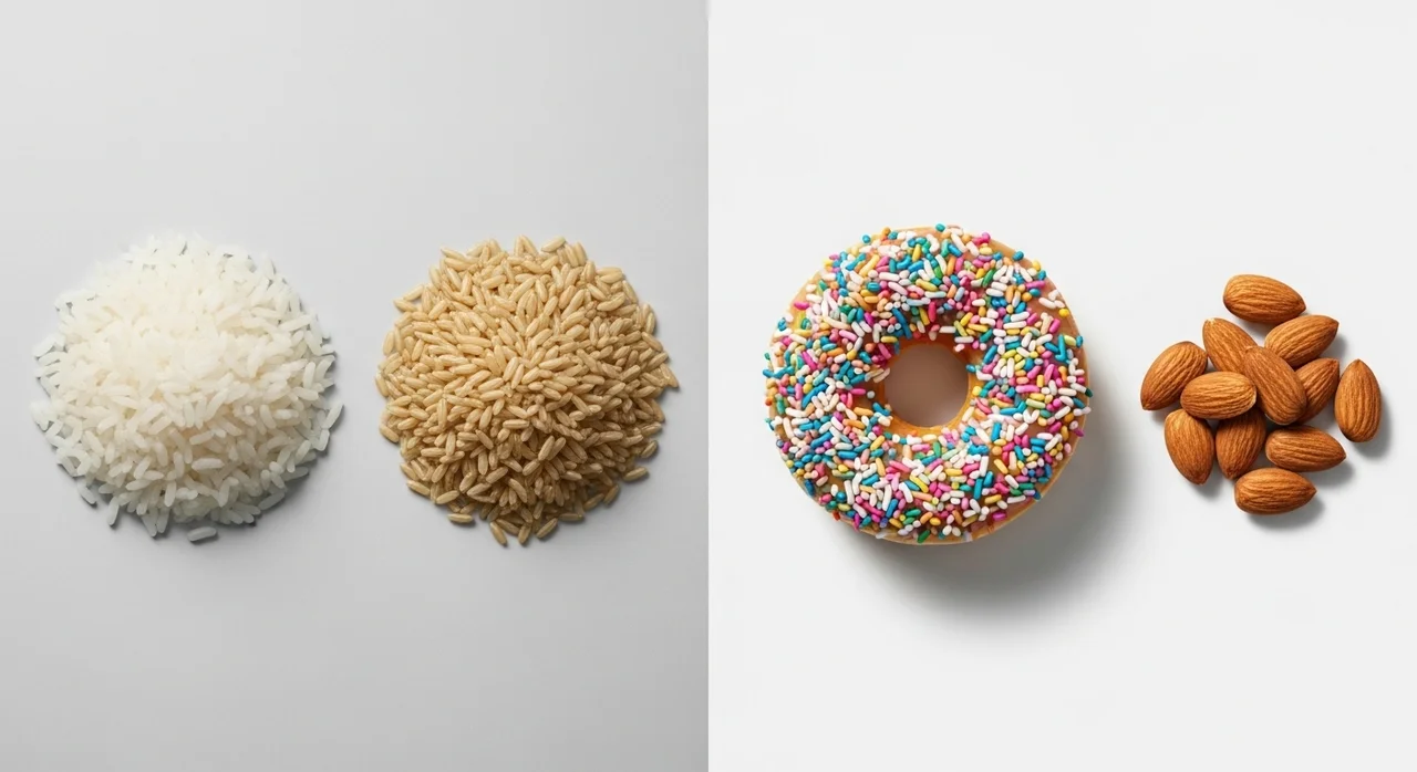 혈당을 올리는 음식 vs 낮추는 음식 비교