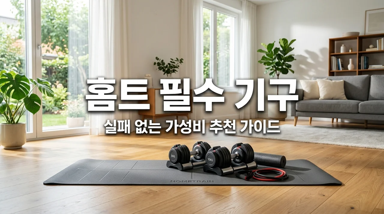 홈트 기구 추천 TOP 5 | 초보자도 실패 없는 가성비 운동 기구 총정리