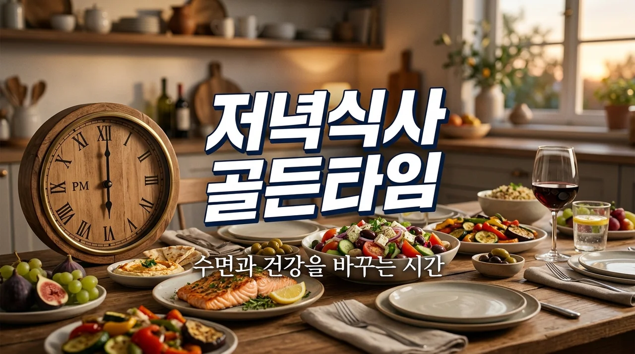 저녁 식사 시간 중요성, 언제 먹느냐가 수면과 건강을 결정해요