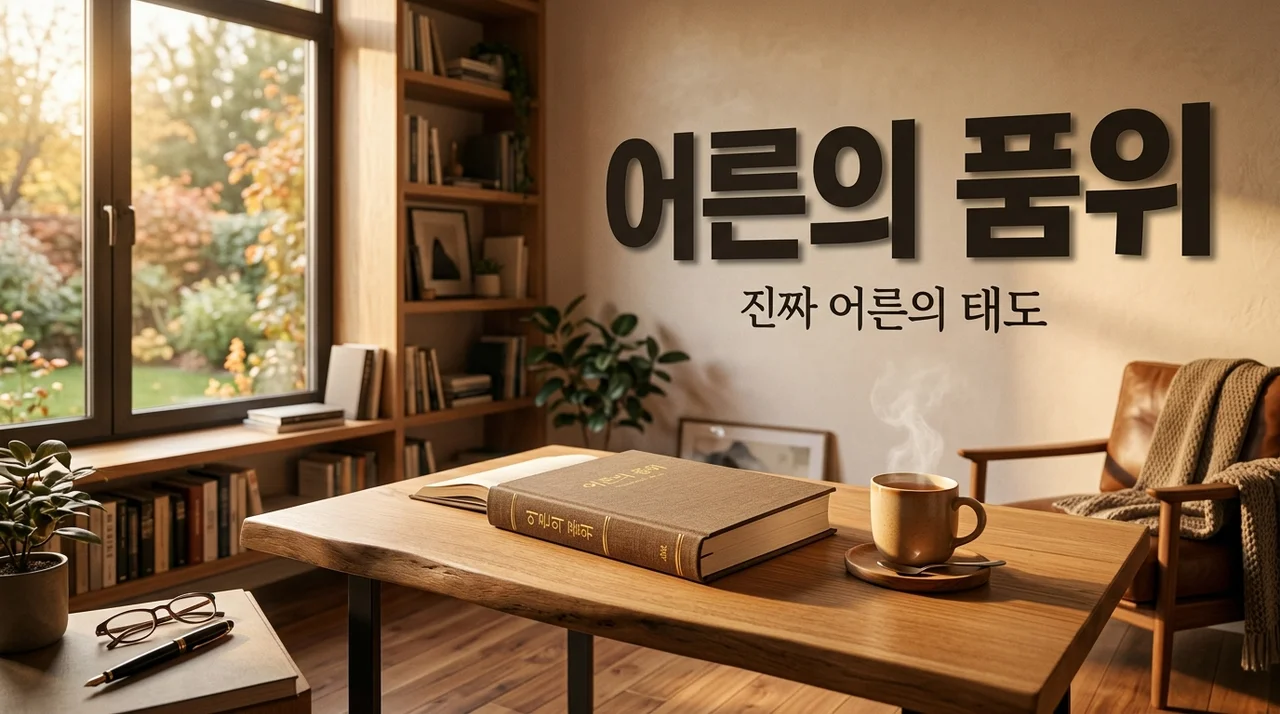 어른의 품위, 나를 지키며 우아하게 나이 드는 3가지 실전 태도