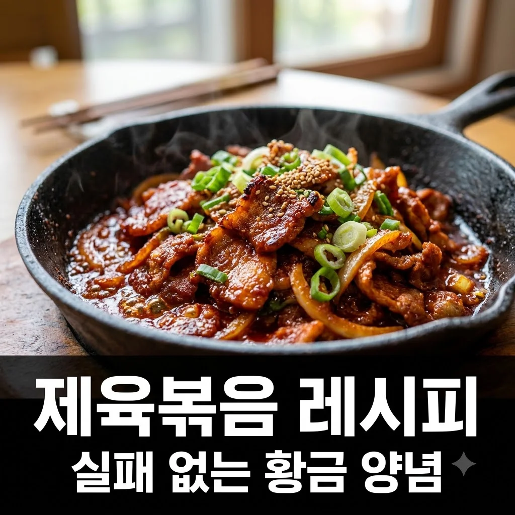 제육볶음 레시피 실패 없는 앞다리살 제육볶음 황금 양념장 비법