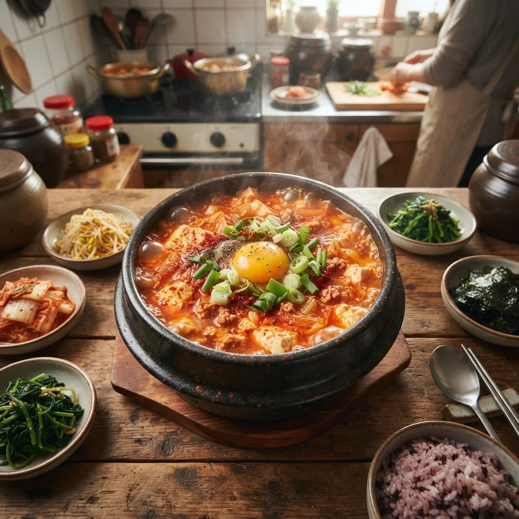순두부찌개 레시피, 집에서도 전문점 맛이 날 수 있어요