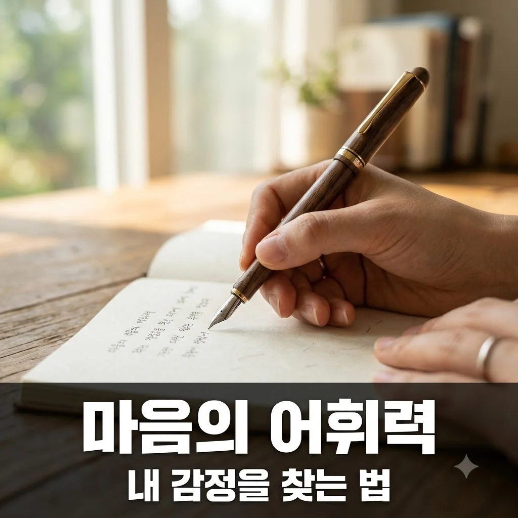 마음의 어휘력 늘리는 법: 내 감정을 정확하게 표현하는 5가지 습관