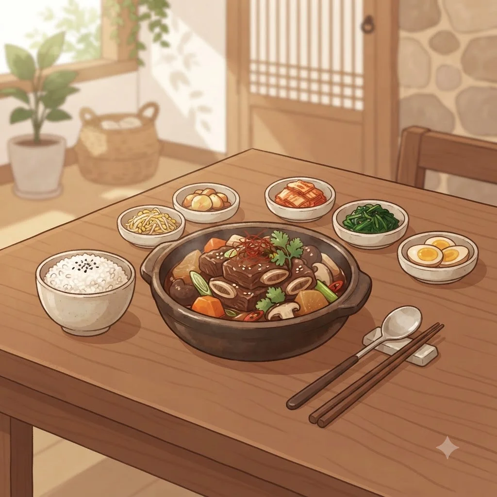 풍성한 상차림, 소갈비찜 맛있게 즐기기